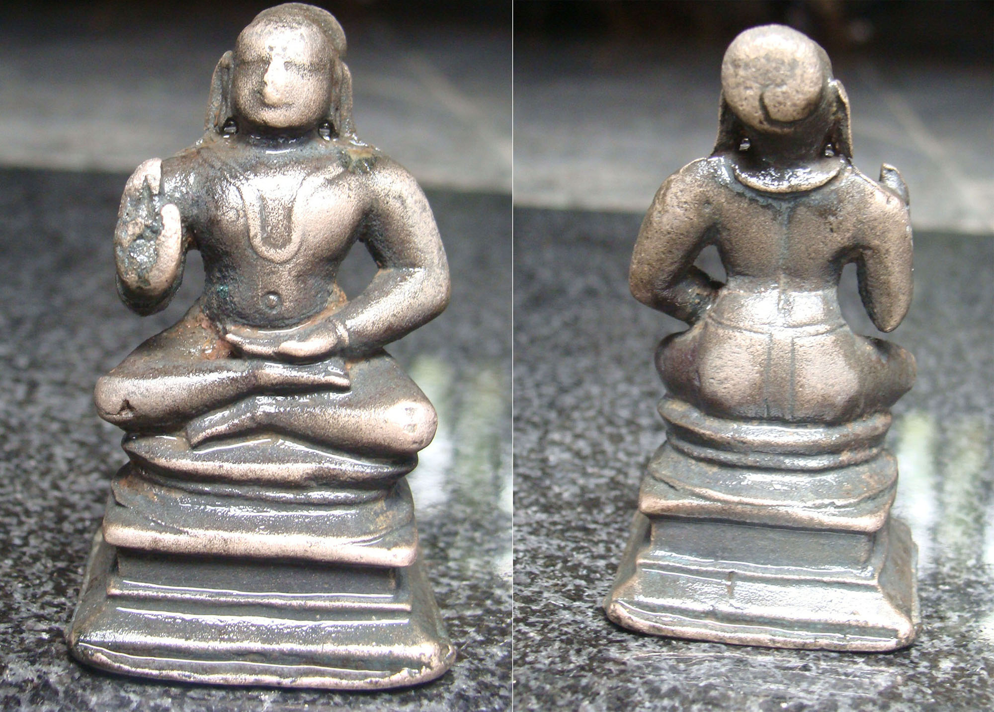 ಕಾರ್ಕಳ: ಶ್ರೀಮಧ್ವಾಚಾರ್ಯರ ಅಪರೂಪದ ಪಂಚಲೋಹದ ಶಿಲ್ಪ ಪತ್ತೆ